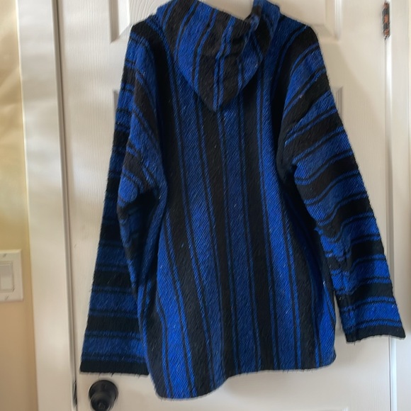 Blue and black baja hoodie surfer stoner skater - Picture 5 of 5